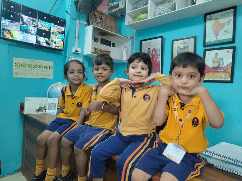Ridgewood students in classroom uniform
