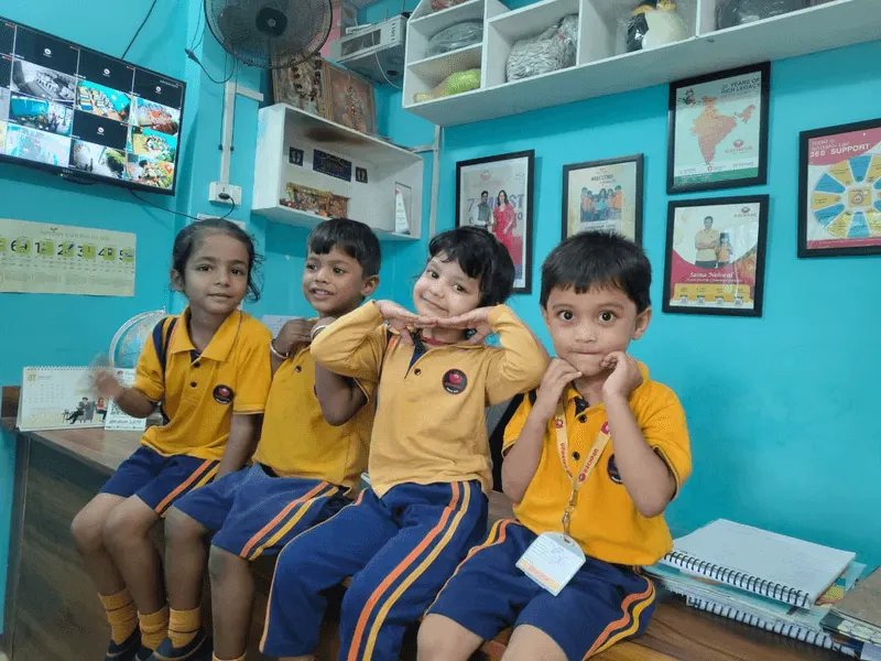 Ridgewood students in classroom uniform